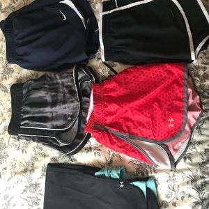 Under armour & nike shorts/Capri lot